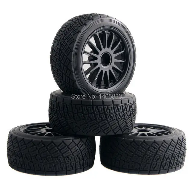Best Price 4pcs 80mm Tarmac Wheels & Tires For RC HPI WR8 Rally Off Road Buggy / Truck / HSP 1:10 94177 Black / White / Yellow Best Price 4pcs 80mm Tarmac Wheels & Tires For RC HPI WR8 Rally Off Road Buggy / Truck / HSP 1:10 94177 Black / White / Yellow
