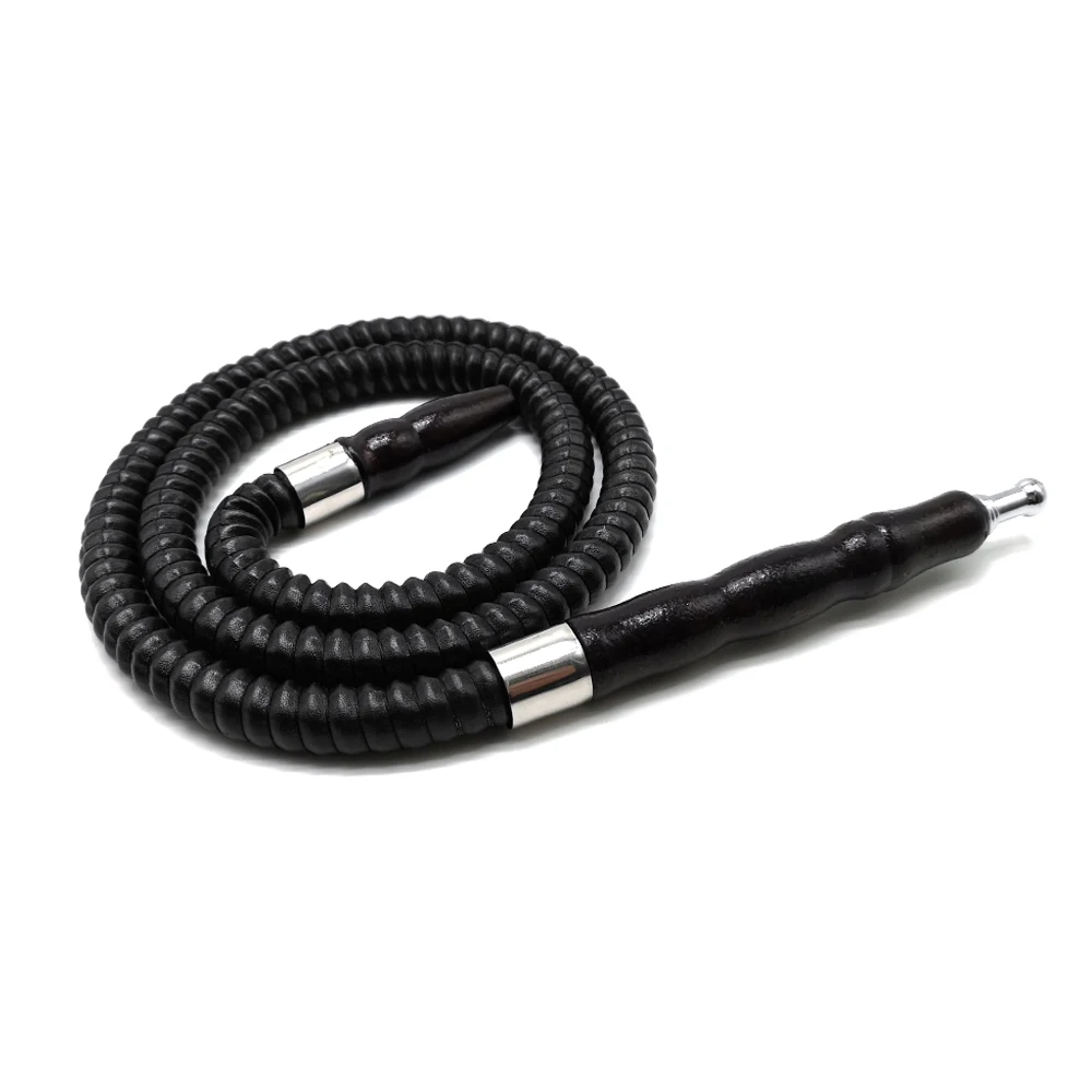 LOMINT 1m Small Size Leather Hookah Hose Wooden shisha Mouth Tips Narguile Nargile Accessories LM-539 black green blue red