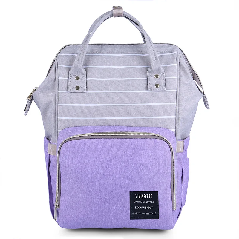 

Stripe Mommy Baby Diaper Bag Backpack Large Capacity Travel Multifunctional Bag For Baby Stroller Maternity Bags To The Hospital