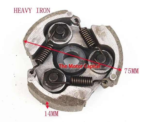 

HEAVY IRON CLUTCH 47cc 49cc Minimoto Centrifugal Clutch Mini Moto Dirt Bike Atv Quad 3 Shoe Spring