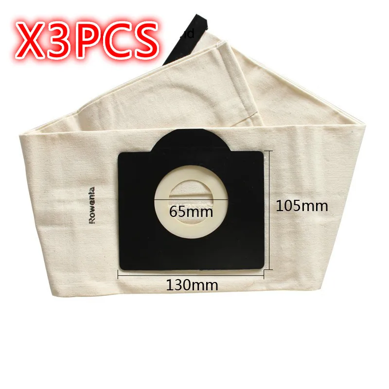 3 pcs washable KARCHER WD3 dust bags cloth MV3 SE4001 SE4002 6.959-130 A2200 A2500 A2600 A2900 A3100 Vacuum cleaner BAGS