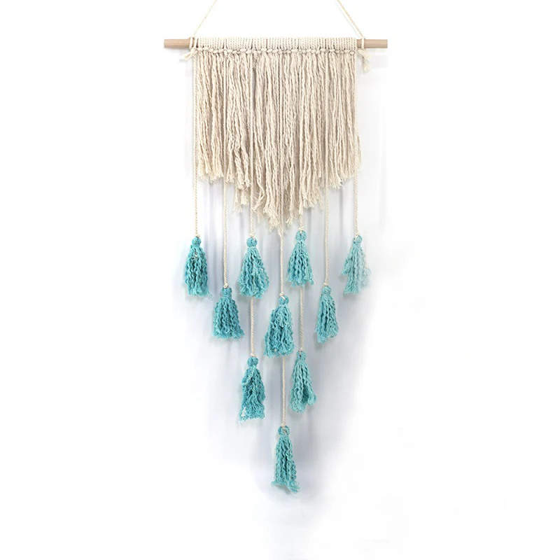 Bohemian Tassel Tapestry Handmade Weave Cotton Mandala Wall Tapestry Home Decor Wall Hangings