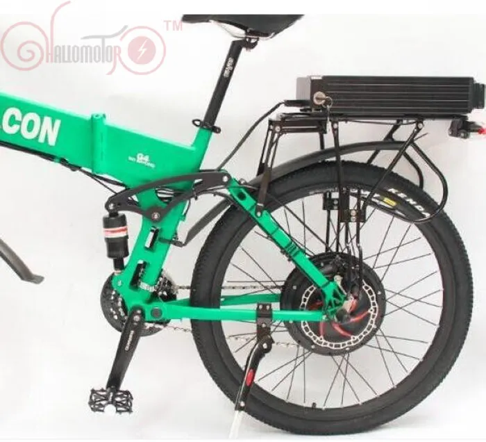 Excellent ConhisMotor 48V 1000W Motor Folding Electric Bicycle 20Ah Li-ion Battery Flat Alumnium Case Ebike Double-Layer Rack LCD Display 6