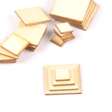 100 шт деревянные поделки четыре квадратные части Скрапбукинг ремесла деревянные украшения для украшения дома 10-25 мм m2133