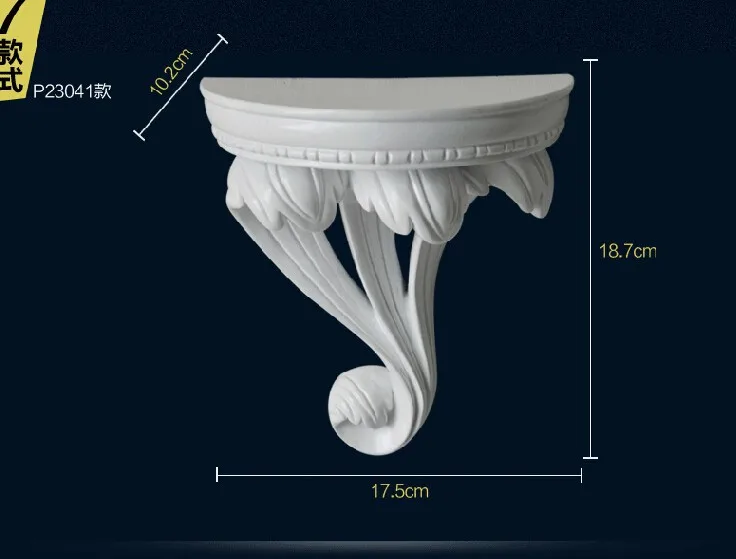 3D Европейская домашняя декоративная настенная полимерная полка, ваза, настенная стойка, держатель для гостиной, Настенная роспись, Декор, ремесла, полка для ванной комнаты, для хранения