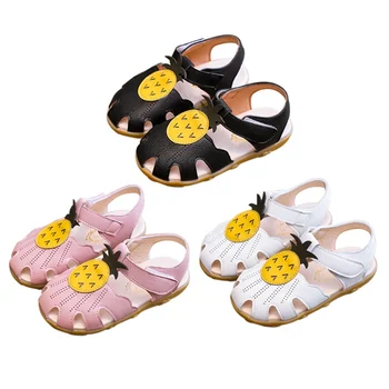 

Summer Baby Sandal Girls Baby Summer Shoes Non-slip Soft Bottom Girl Princess Shoes Pineapple Cartoon Kids Sandals Toddler Shoes