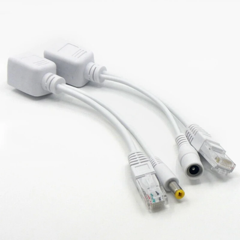 1 пара POE кабель пассивная мощность через Ethernet адаптер кабель POE сплиттер RJ45 инжектор питания Модуль 12-48 В для ip-камеры