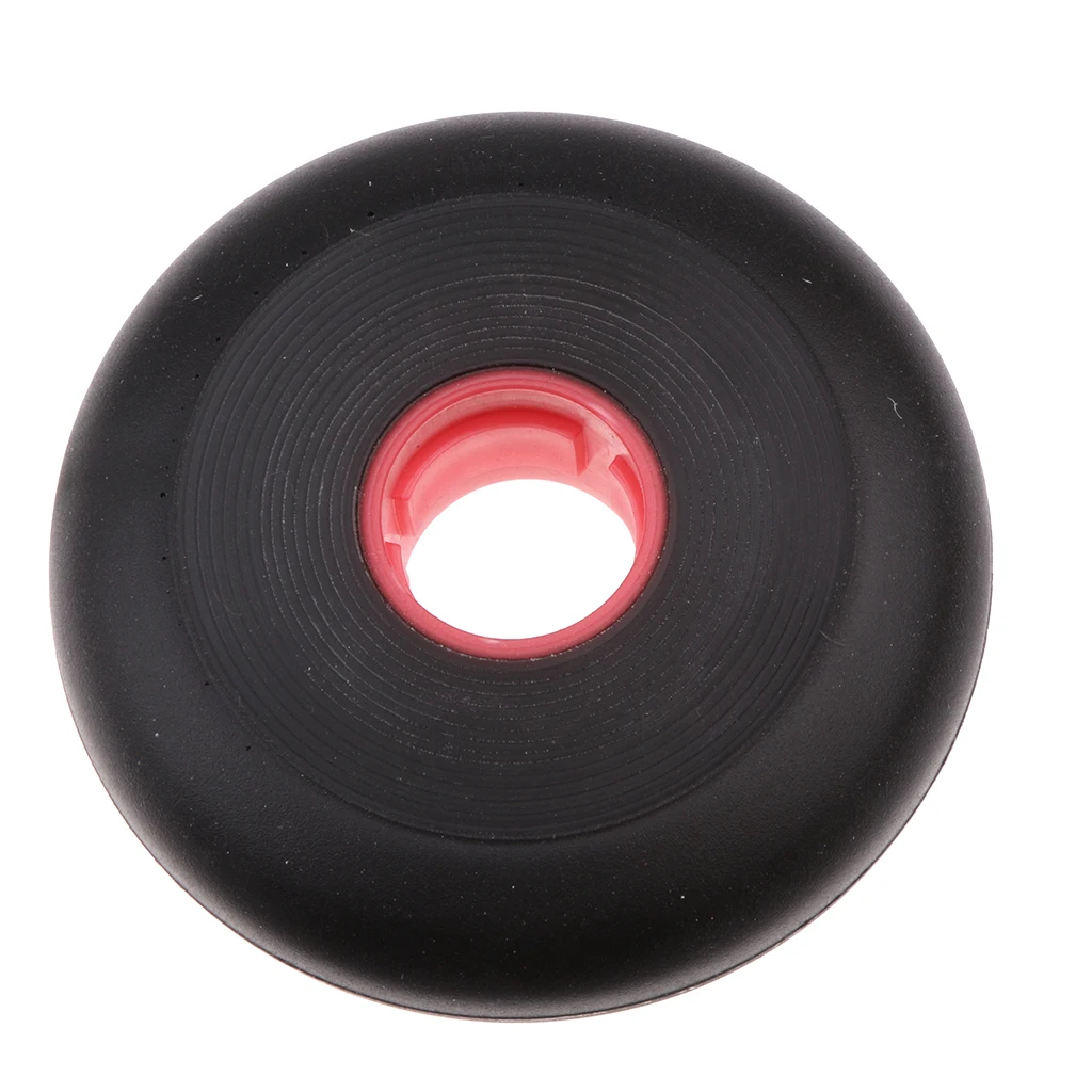 4 Pieces Heavy Duty Inline Roller Hockey Fitness Skate Replacement Wheel 84A Black/Red 72mm/76mm/80mm