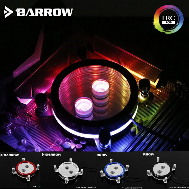 

Barrow For Intel 2011/X99/X299 CPU Water Blocks Mirror Extreme, LRC RGB v2 Acrylic Microcutting Microwaterway LTFHBX-04N-V2