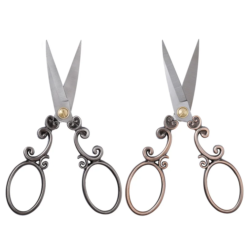 

Zakka European Vintage Scissors Sewing Scissors Embroidery Retro Dressmaker Shears Scissors Craft Fabric Tool Tailor Scissors