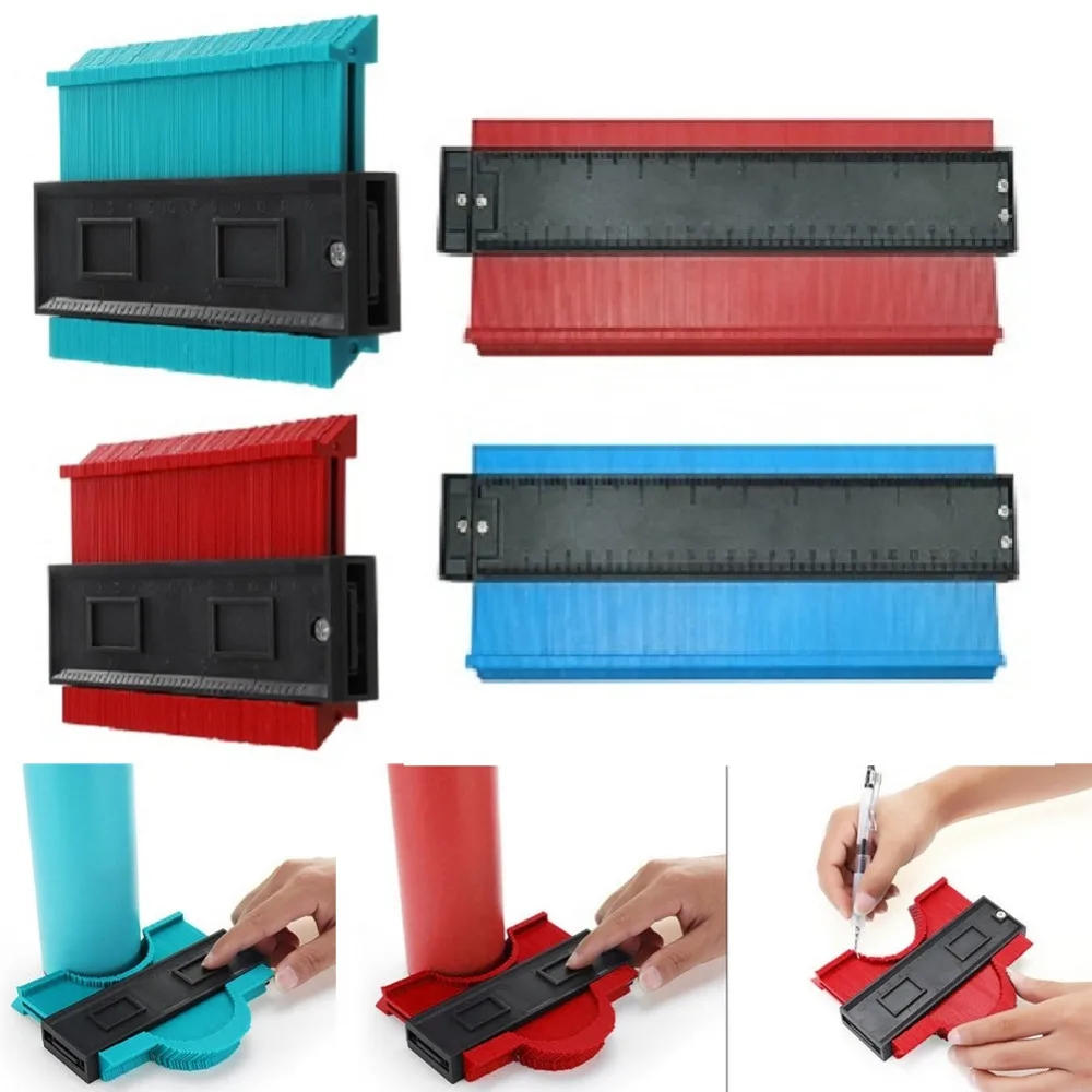 

5/6/10 inch Plastic Profile Copy Gauge Contour Gauge Duplicator Standard Wood Marking Tools Tiling Laminate Tiles General Tool