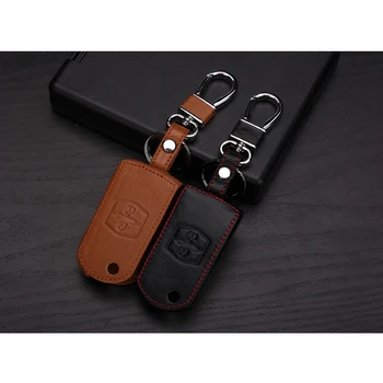 

Car key case,Genuine Leather Car Remote Key Holder Case With Key Chains For Mazda m6 m2 m3 alexa cx5 cx7 cx9 cx3