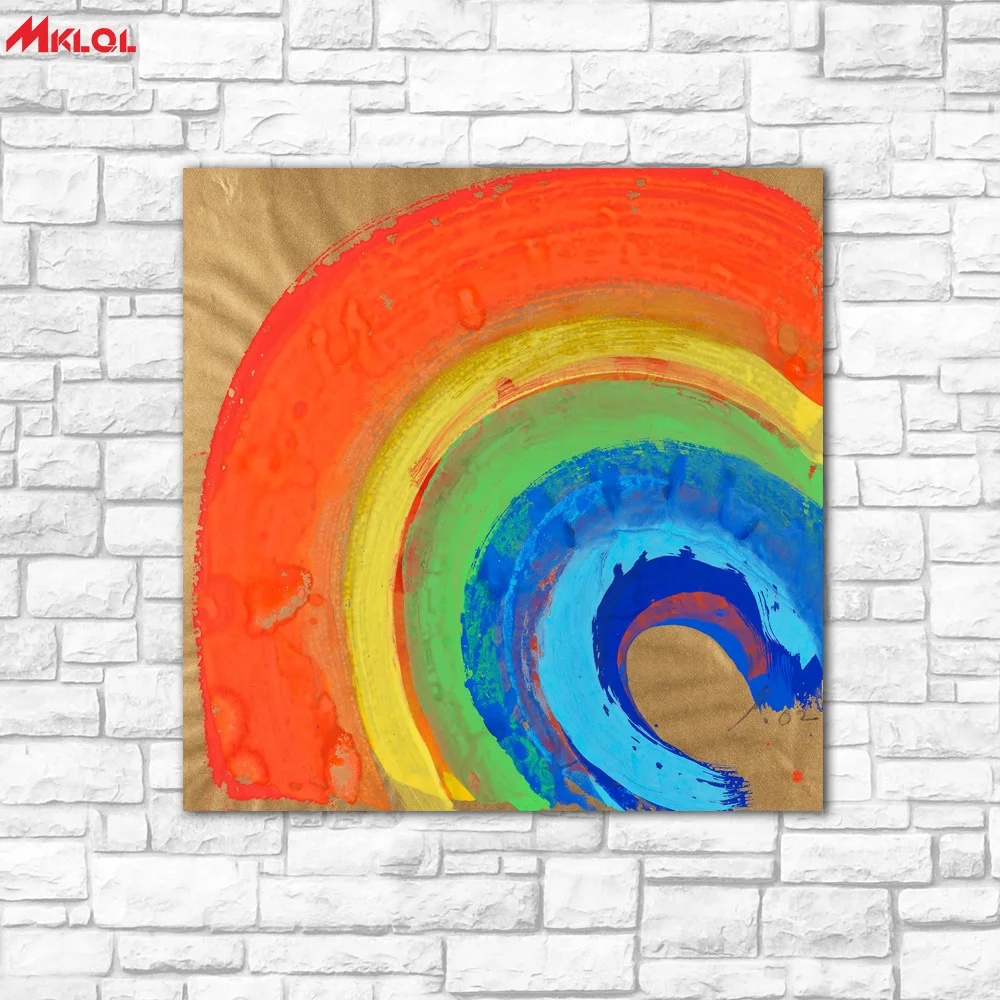 Buy wall art Rainbow layer Oil Painting Wall Art