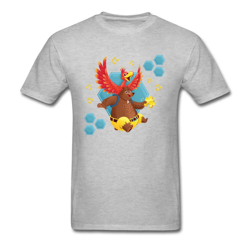 Fitted bird and bear 64 9171 Short Sleeve T-shirts Summer/Autumn O-Neck Cotton Fabric Tops T Shirt for Men Sweatshirts Crazy bird and bear 64 9171 grey