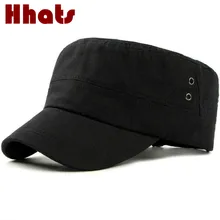 Которая в душе однотонная хлопковая военная шапка для женщин и мужчин Регулируемая армейская Кепка Уличная Повседневная плоская шляпа без рисунка snapback Солнцезащитная кость