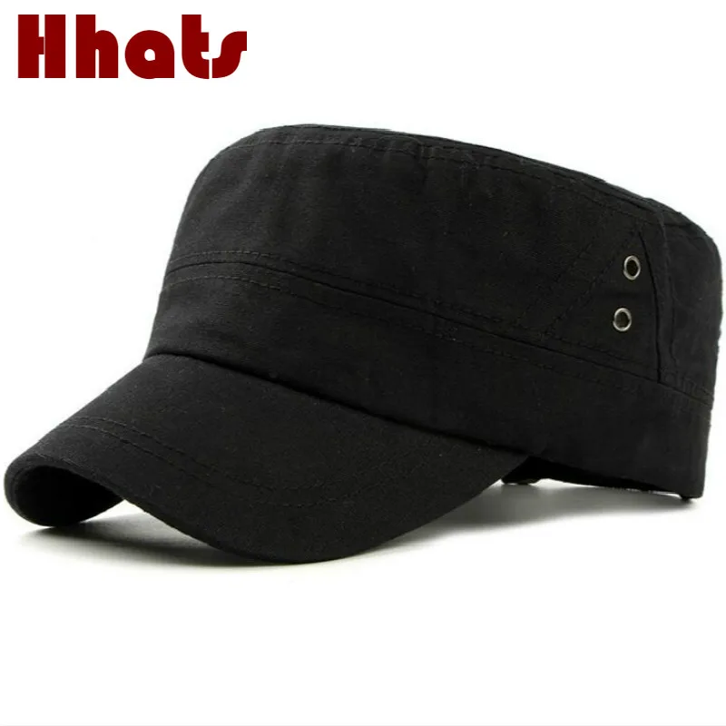

which in shower solid color cotton military hat women men adjustable army cap outdoor casual flat hat blank snapback sun bone