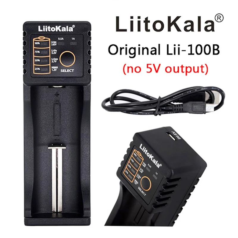 Liitokala Lii-202 100B зарядное устройство, Зарядка 18650 1,2 в 3,7 в 3,2 в AA/AAA 26650 10440 16340 25500 NiMH литиевая батарея