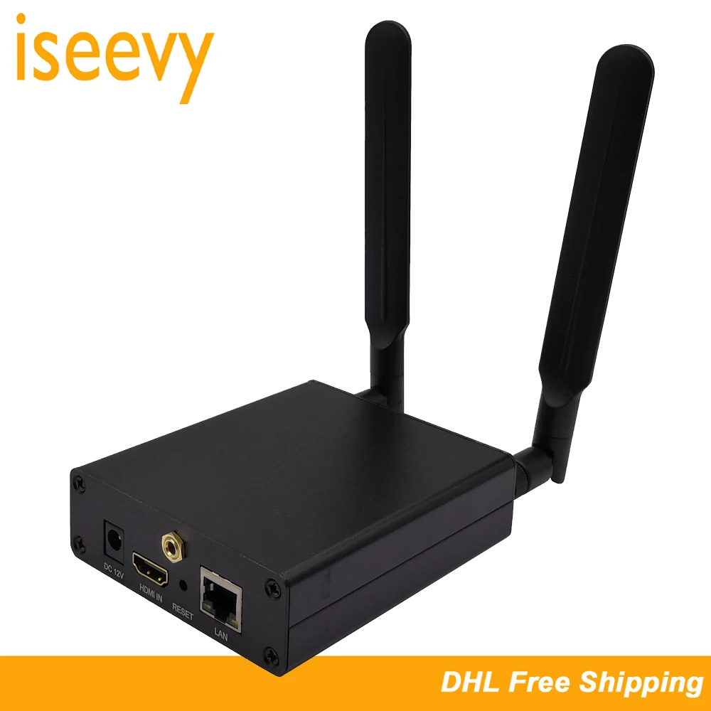 

ISEEVY H.265 H.264 WiFi HDMI Video Encoder for IPTV Live stream support RTMP RTMPS RTSP UDP HTTP and Facebook Youtube Wowza