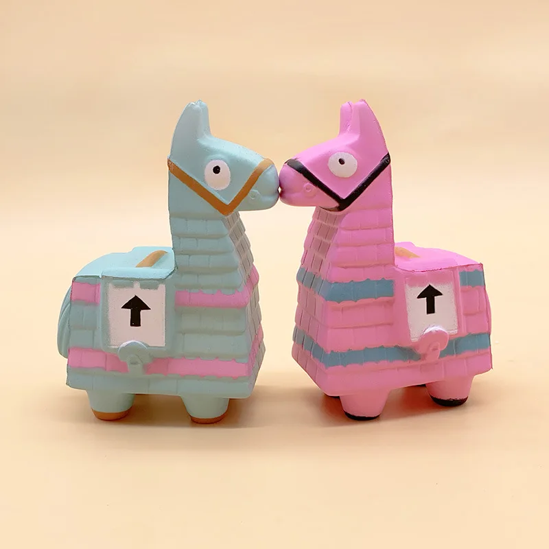 New 13cm Fortress Night Alpaca Squishy Slow Rising Flying Horse Squeeze Toy Christmas Birthday Gift Toys For Children's Adult