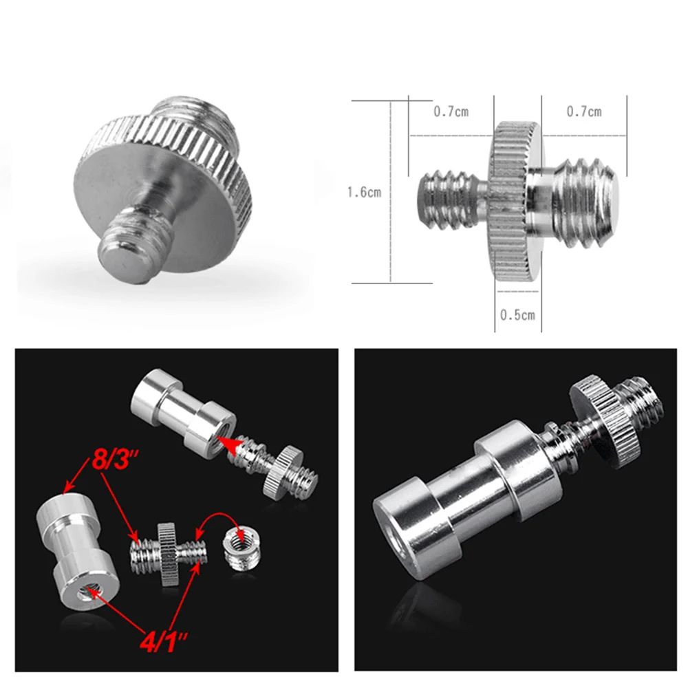 1/4 дюймов и 3/" конвертер резьбовые винты адаптер крепление набор для камеры/штатива/монопода/шаровой головки/осветительной стойки/наплечной установки