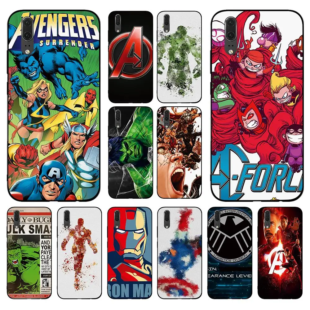 Marvel movie avengers captain America for Huawei P8 P9 P10 P20 P30 Lite Pro P Smart 2016 2019 TPU Soft Silicone | Мобильные телефоны