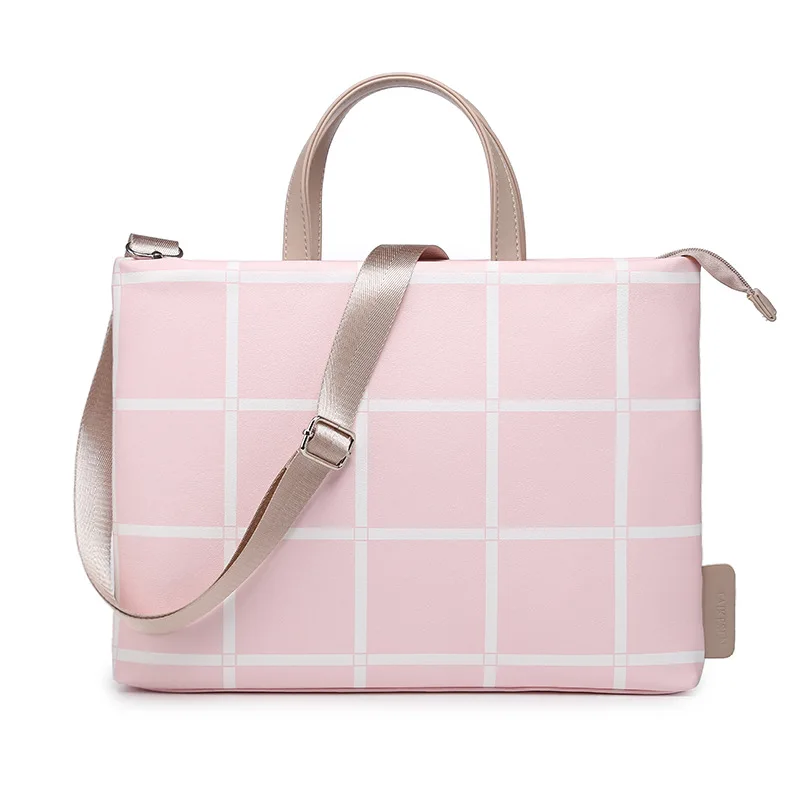 Leather Laptop Shoulder Bag Womens