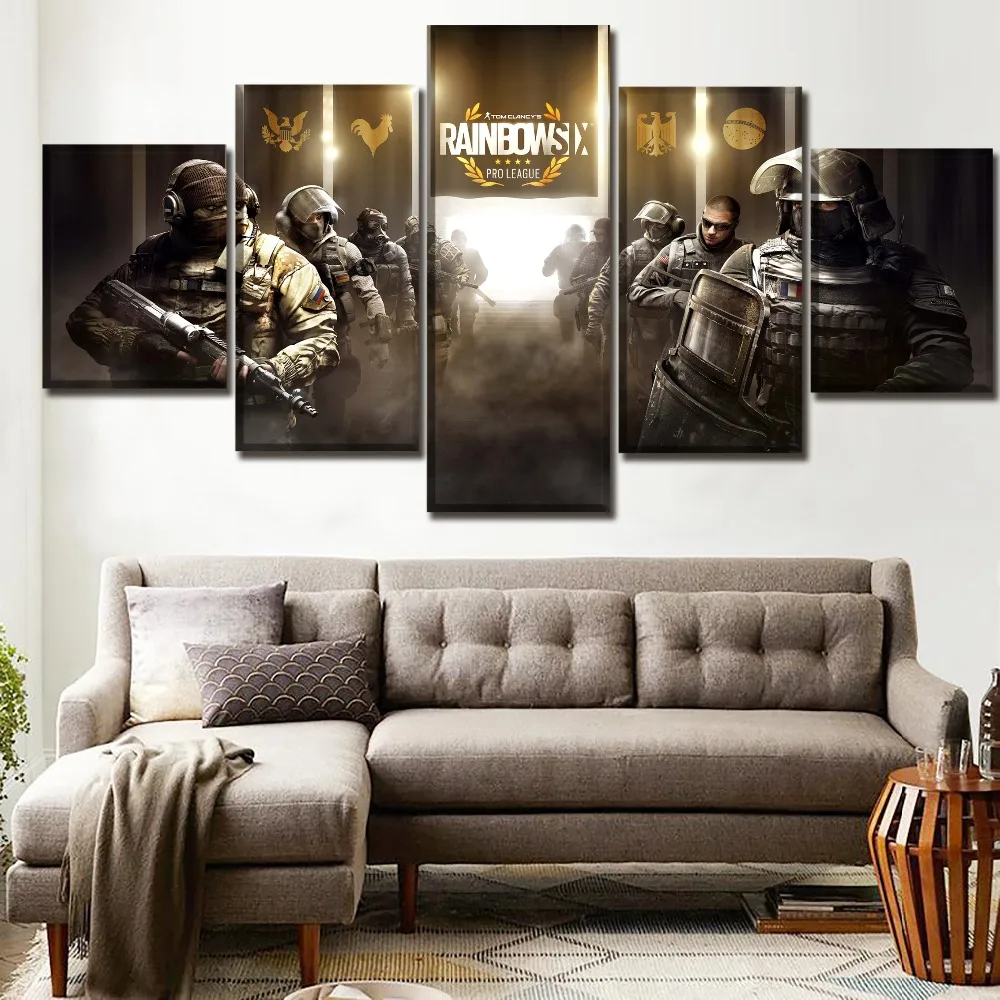 5 шт. Pro League Tom Clancy's Rainbow Six Siege постер Современный домашний декор для стен картина