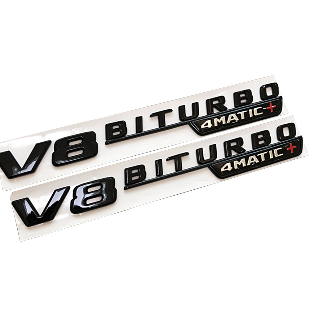 1 5 пар V8 BITURBO 4matic боковая наклейка с логотипом для Mercedes Benz AMG W211 W212 W213 W218 W220 W221 S350 S430