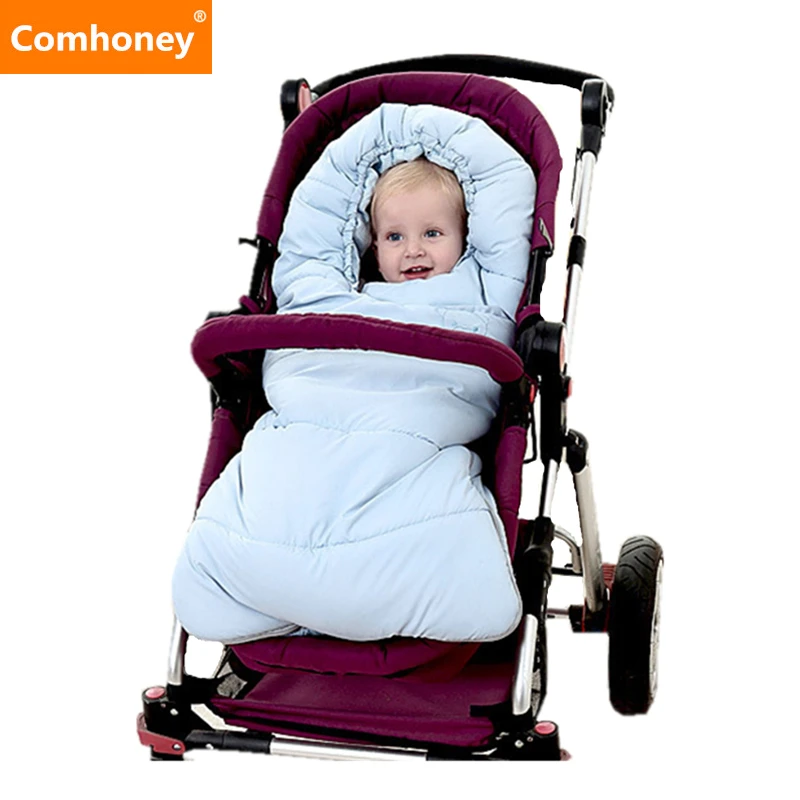 Baby Stroller Sleeping Bag 18M Winter Blanket Wrap Warm Envelope For Pram Sleepsack Cotton
