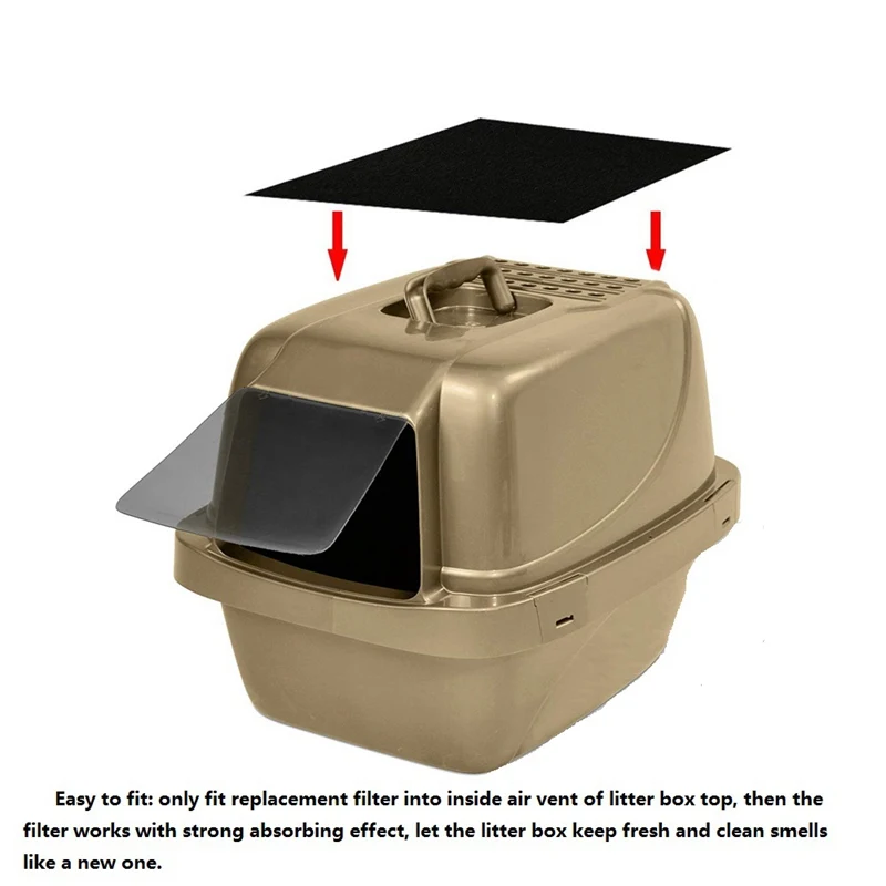 4 шт. коробки для кошачьего туалета фильтры с активированным углем коробки для кошачьего туалета угольный фильтр сковороды для кошачьего туалета фильтры удобные для кошки