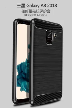

Case For Samsung Galaxy A8 2018 A8 plus 2018 Carbon Fiber Soft TPU Back Cover for Galaxy A8 2018 A8 plus 2018 Shockproof Case