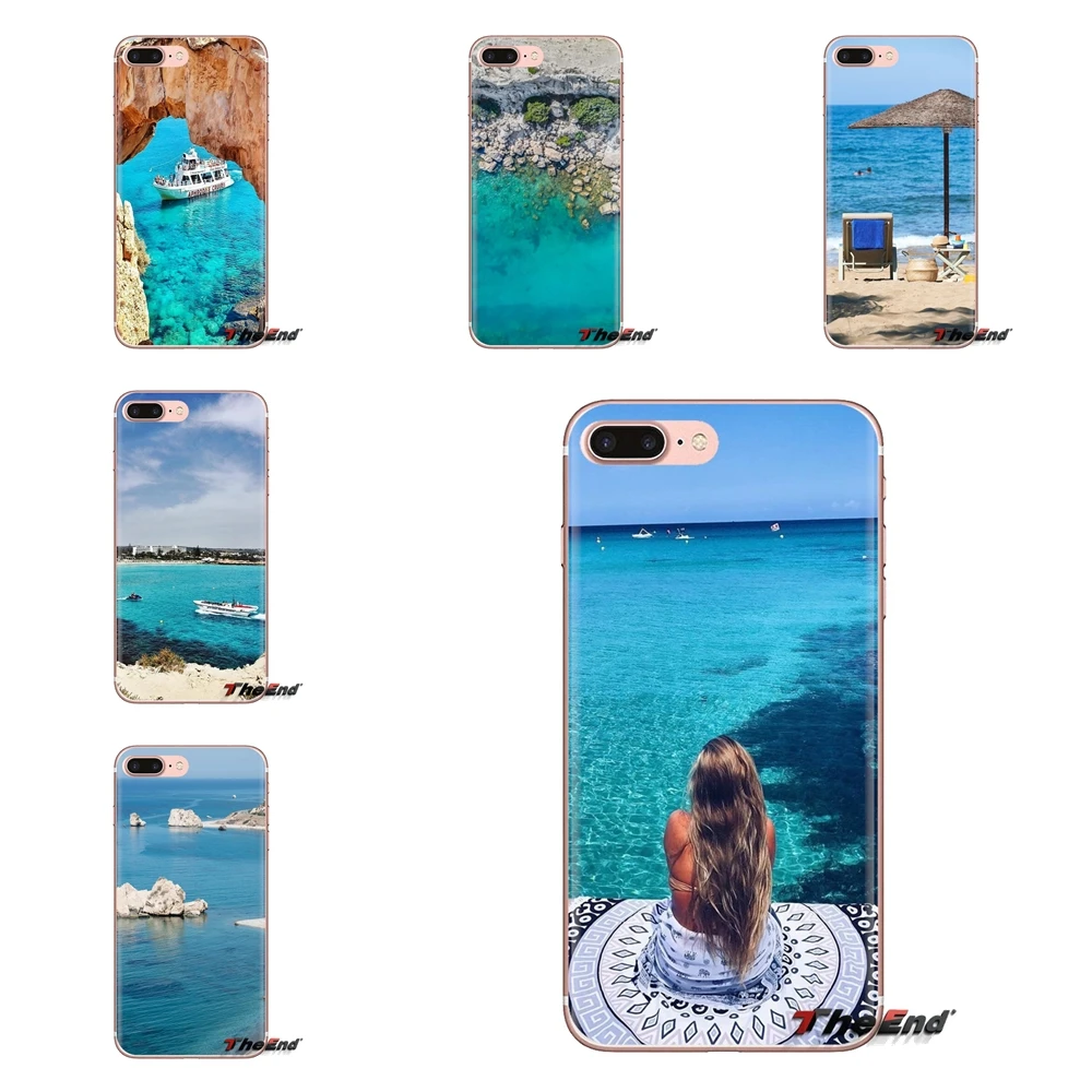 Soft Transparent Bag Case For Xiaomi Mi3 Samsung A10 A30 A40 A50 A60 A70 Galaxy S2 Note 2 Grand Core Prime Turquoise Sea Cyprus |