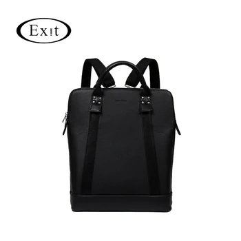 

Classic Style Men Backpack Large Capacity PU Leather shoulder Bag Black color 2019 new Korean Multipurpose Travel Backpacks