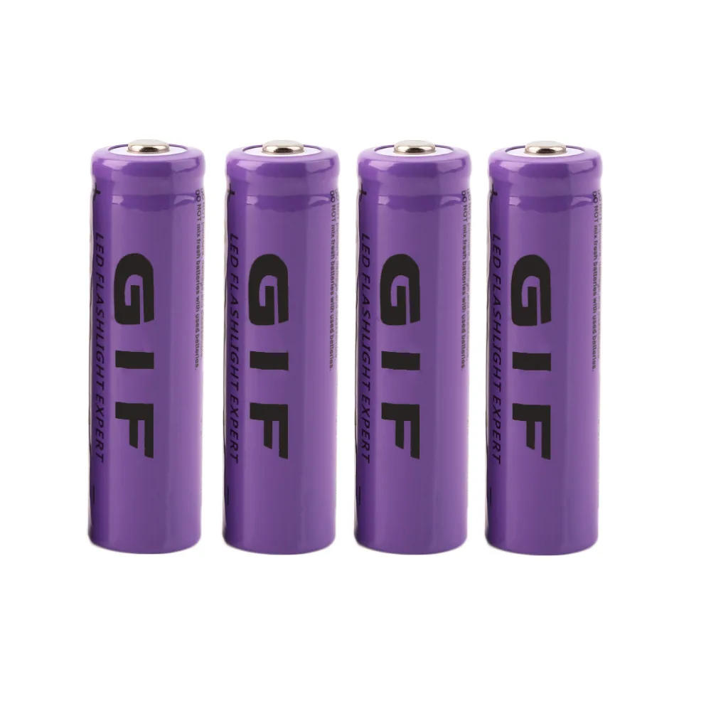 

New 4 pcs/set 14500 battery 3.7V 2300mAh rechargeable liion battery for Led flashlight batery litio battery Wholesale