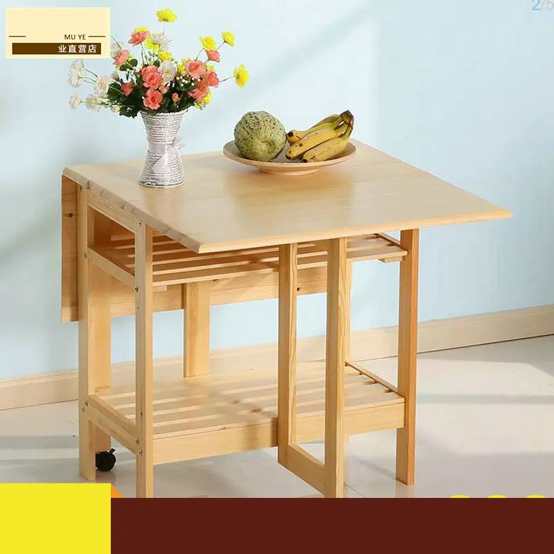 1PC Square Coners Coffee Dining Dinner Table (NO Drawer/Chair) Pine Solid Wood Living Room Furniture Children Lacquer Health