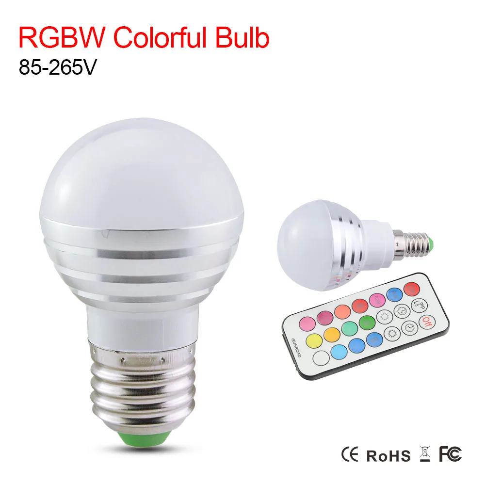 Aliexpress.com : Buy 220V 110V RGBW 5W Timing LED Light Bulb E14 E27 Color Change LED Lamps Energy Saving