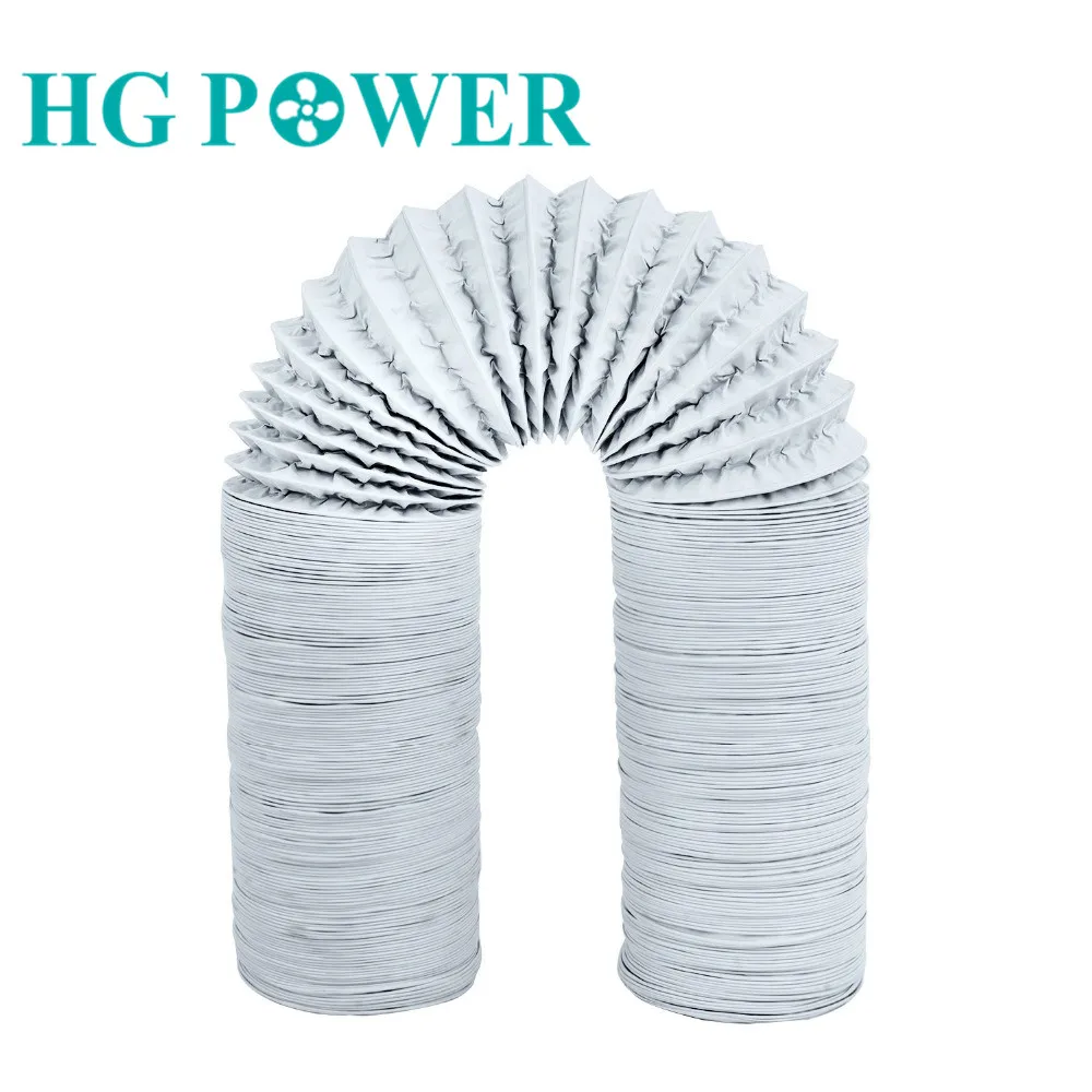 5m Flexible Air Conditioner Exhaust Pipe Hose Air Vent Aluminium Foil Fan Ducting Hose Ventilation Kitchen Exhaust Hose Pipe