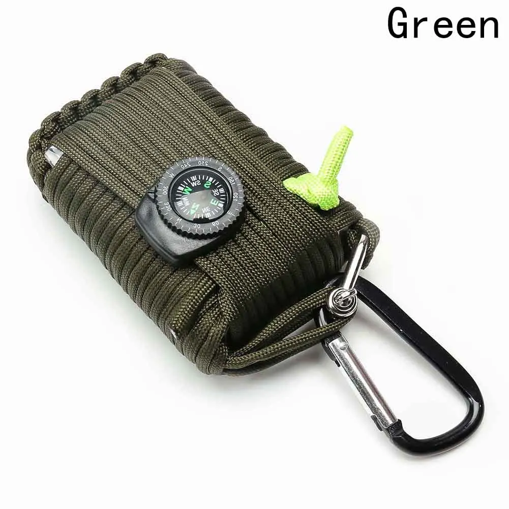 29 En 1 SOS equipo de emergencia campo bolsa de emergencia cuadro de la supervivencia de autoayuda equipo para acampar senderismo seguridad suministros