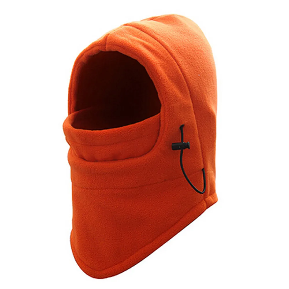 Новая маска для лица зимняя теплая вязаная шапка зима стрейч Снежная Маска Шапочка шапка новая черная теплая маска для лица 10,5 - Цвет: Orange
