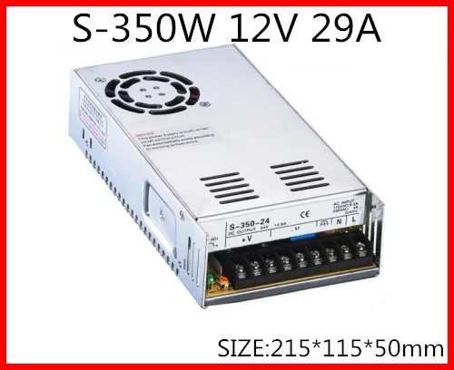 S-350-12 350W 12V 29A одиночный выходной импульсный источник питания для светодиодной