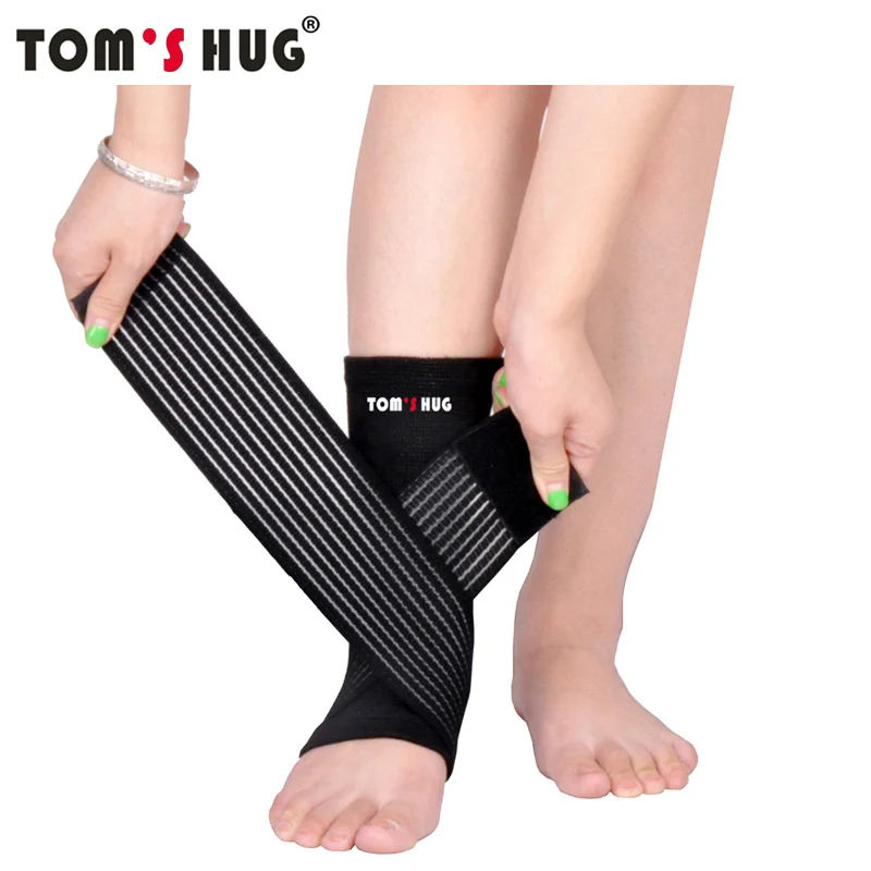 

1 Pair Bandage Ankle Brace Support Protect Tom's Hug Brand Pressurizable Foot Anti Sprain Bicycle Ankle Guard Warm Nursing