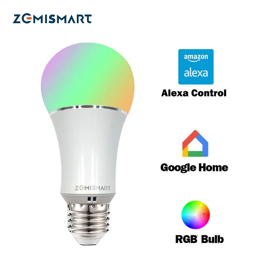 Затемнения E27 Wi-Fi rgb светодиодные лампочки голос Управление по Alexa эхо Google дома 2.4 г wfifi Управление App белый Цвет доступны