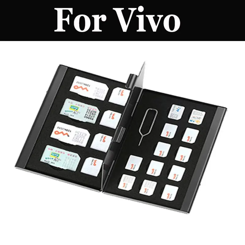 

21 in1 Aluminum SIM Micro Nano SIM cards needle Pin memory For Vivo Y95 X20 Plus UD X21 X21 UD Y81 V11 NEX Dual Display Edition