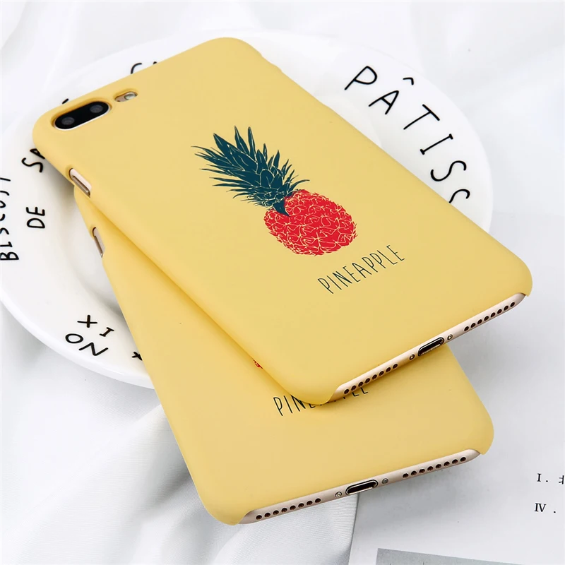 Moskado мультфильм ананас для iPhone 8 7 6s 5 5S SE чехол телефона ультра тонкий жесткий ПК