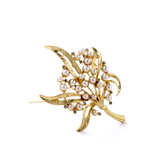 China Cheap Large Gold Color Brooches for Women 2016 New Design Simple