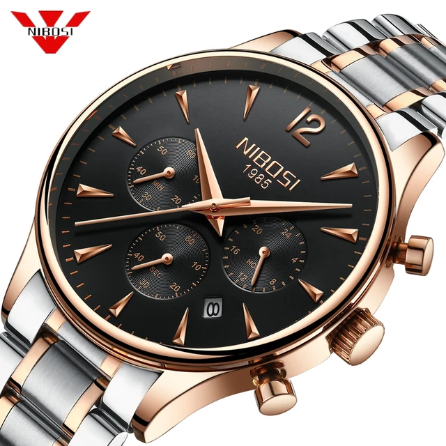 NIBOSI Luxury Brand Watch Men Sport Watches Waterproof Quartz Male