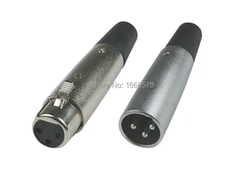 

wholesale XLR Connector 3 pins 2pcs Male+2pcs Female XLR Connector