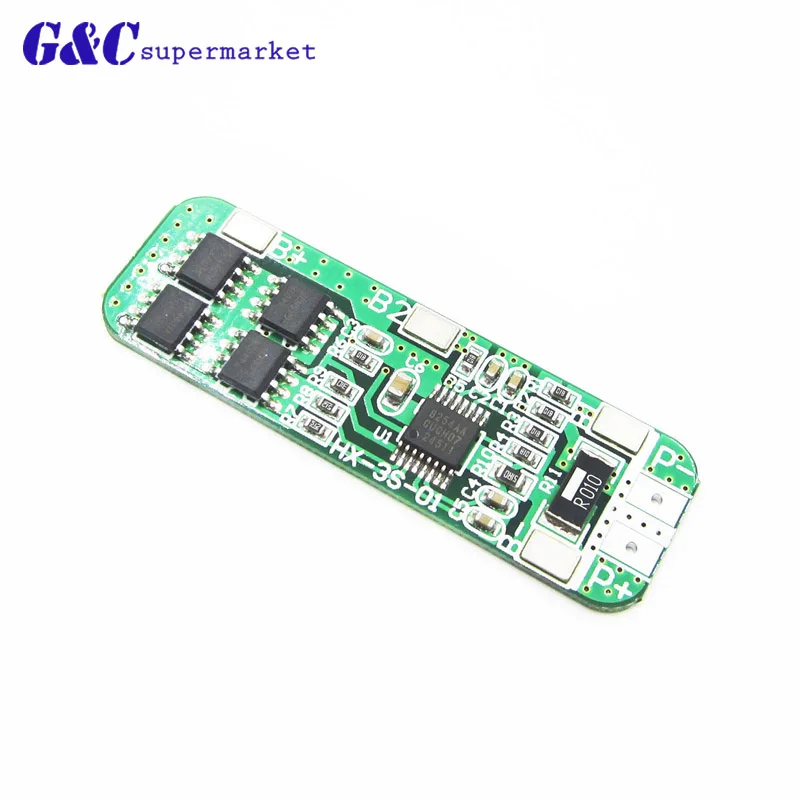 Защитная плата литий ионного аккумулятора 3S BMS 4A 8A 10A 20A 18650 модуль заряда PCM