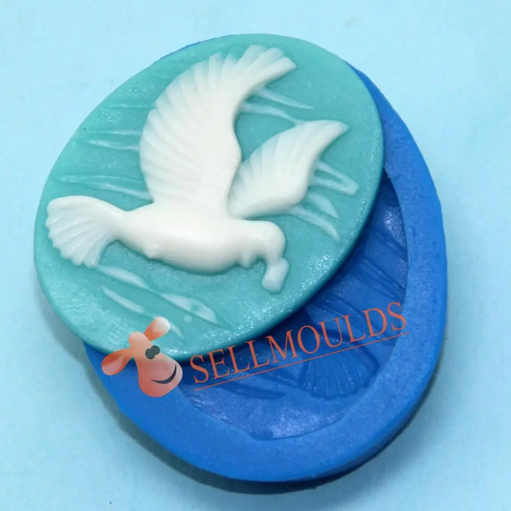 

H1015 Seagull Silicone Cake Mold,Fondant Cake Decorating Tools Silicone Cake Mould