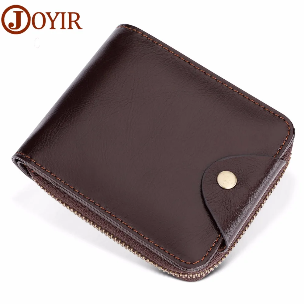 

Men Wallet Genuine Leather Men Short Wallets Credit Card Purse ID RFID Card Holder Carteira Wallet Male Gift